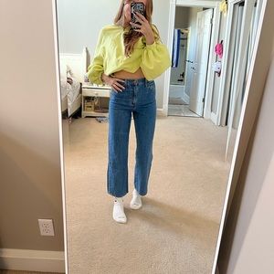 Levi’s high waisted straight jeans